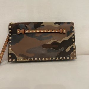 LAST CHANCE! Valentino camouflage clutch wristlet bag.